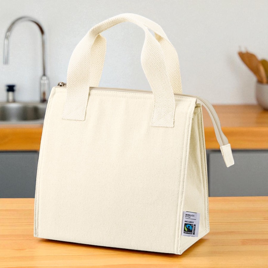 フェアトレードコットンスクエア保冷トート（S）