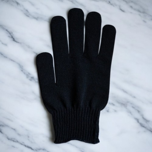 ビビッドカラー手袋 ブラック
