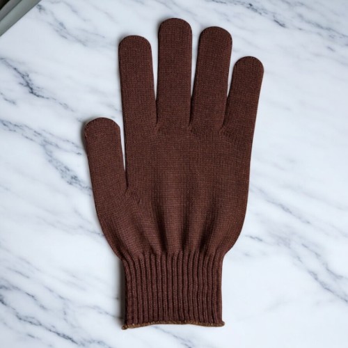ビビッドカラー手袋 ブラウン