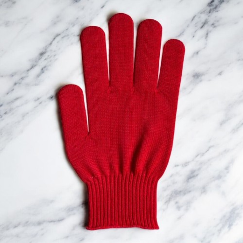 ビビッドカラー手袋 レッド
