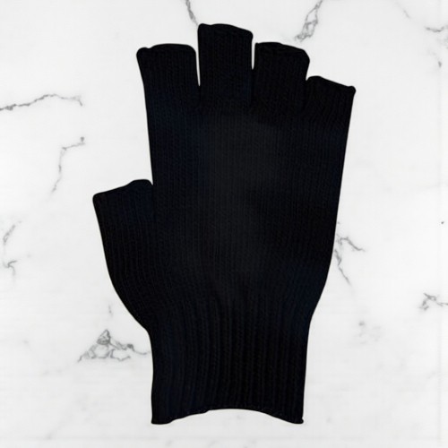 フィンガーレス軍手 ブラック