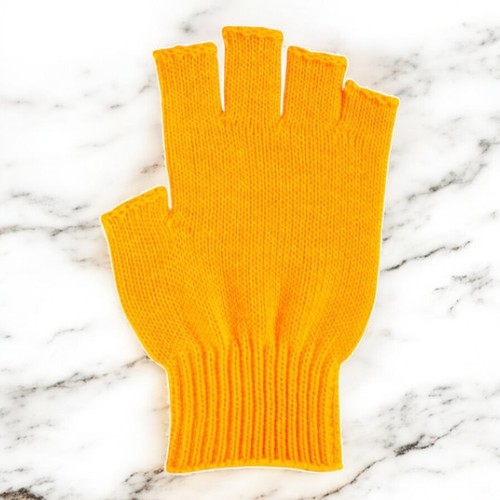 フィンガーレス軍手 イエロー