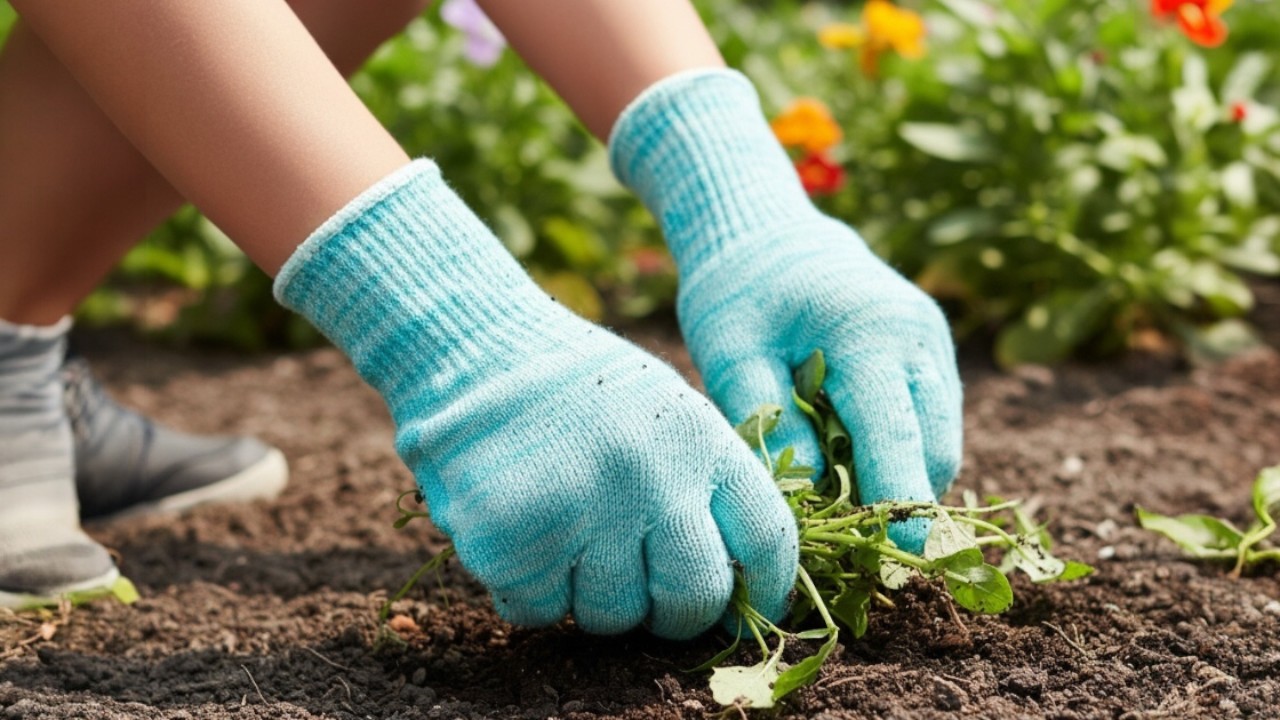 幼児用ライトカラー手袋 使用イメージ