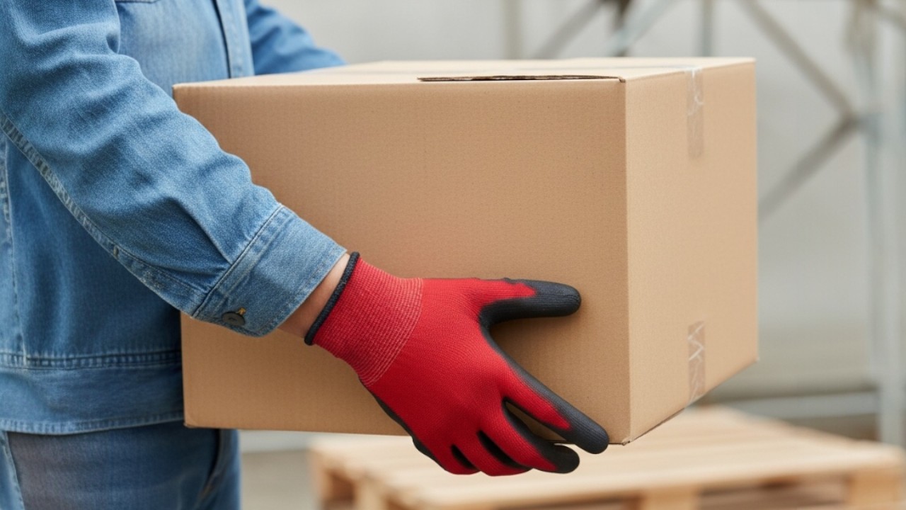 天然ゴム背抜き手袋 使用イメージ