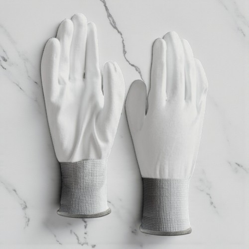 ウレタン背抜き手袋 黒