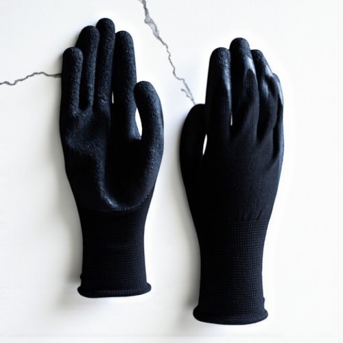 天然ゴム背抜き手袋 白