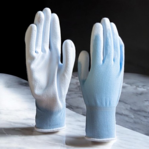 ウレタン背抜き手袋 黒