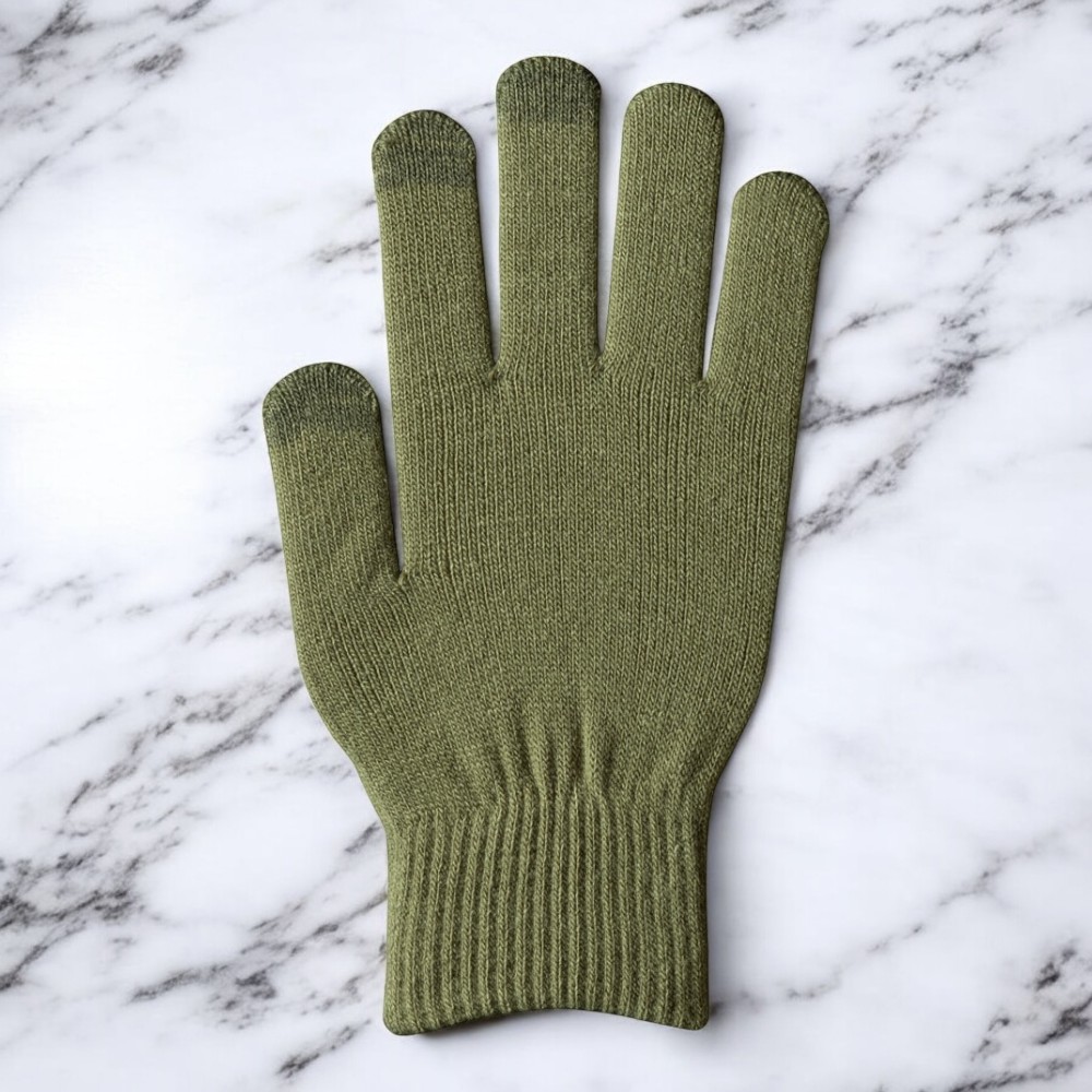 幼児用綿手袋 オリーブ