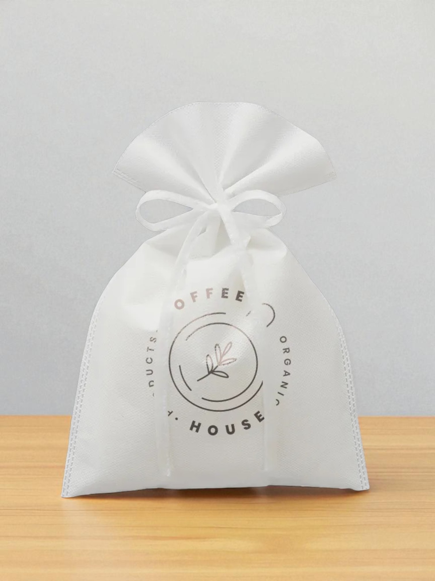 不織布ラッピング巾着（M）