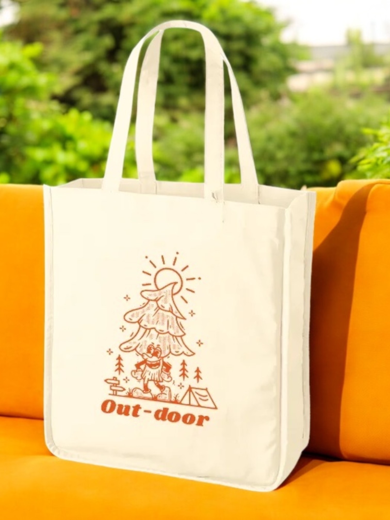 キャンバスホリデースクエアトート仕切りポケット付ver.2