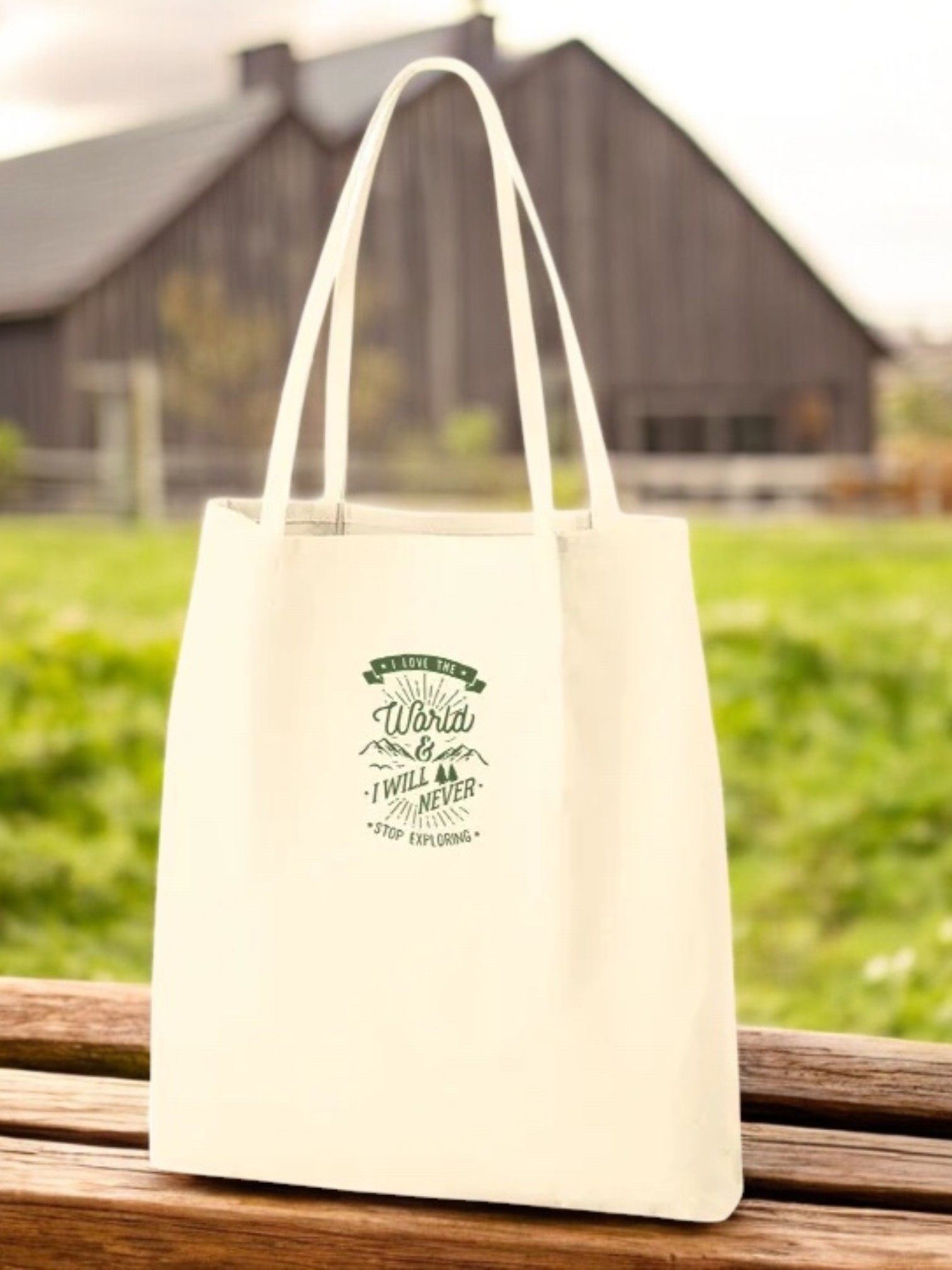 つまみハンドルキャンバストート