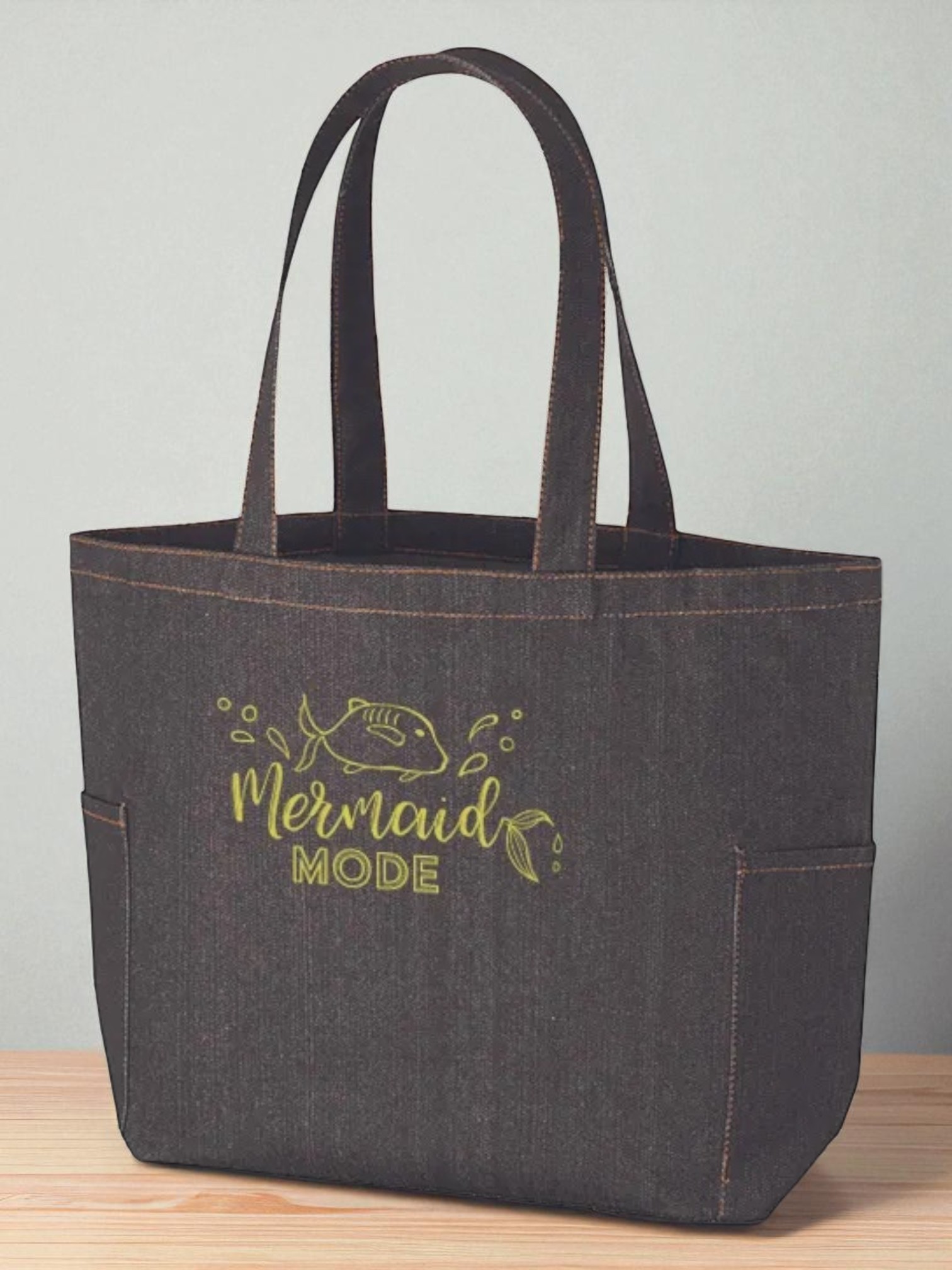 デニムライクマルチトート