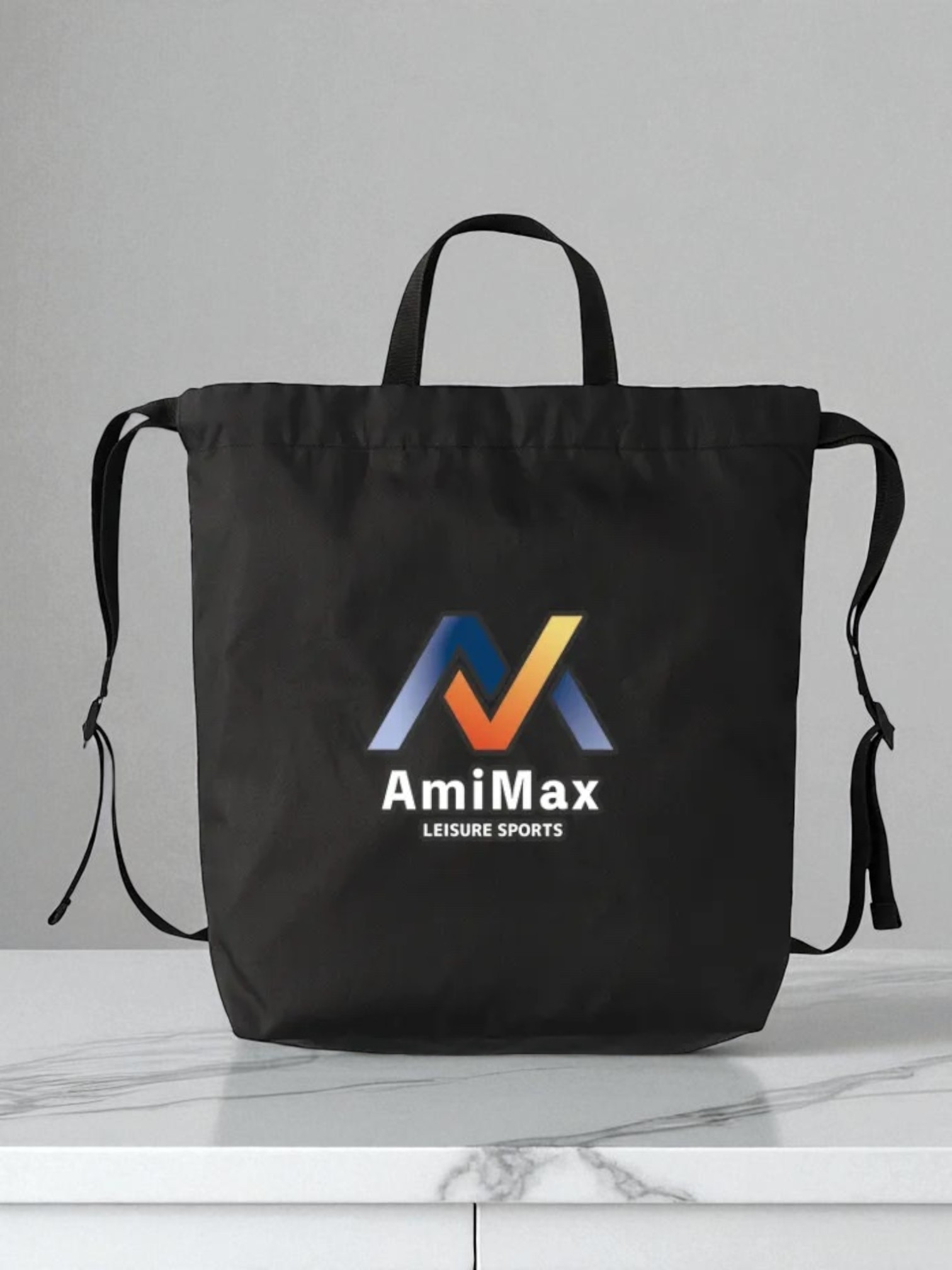 ハンドル付ポリ巾着リュック