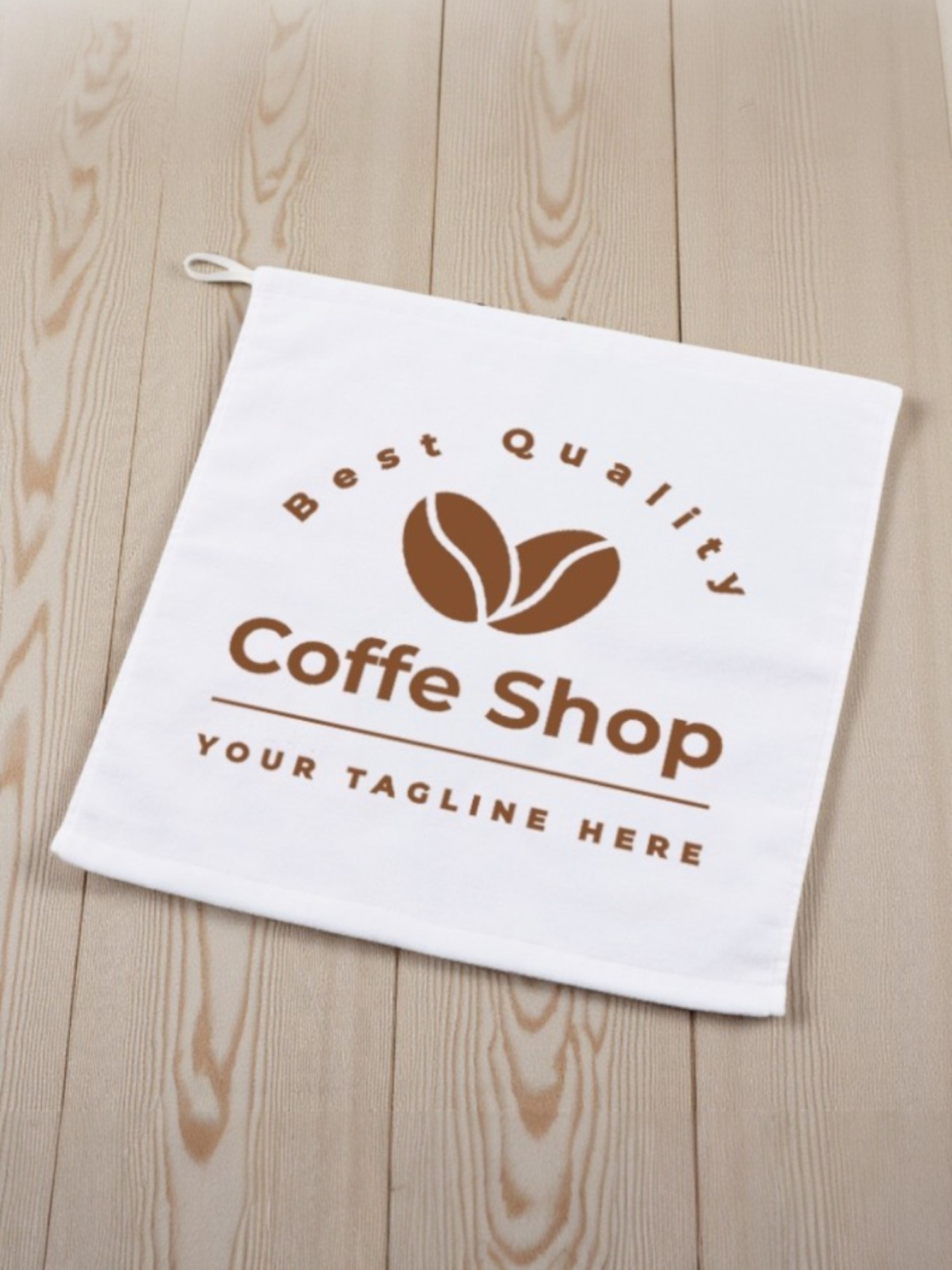 プリントしやすいコットンシャーリングループ付タオル